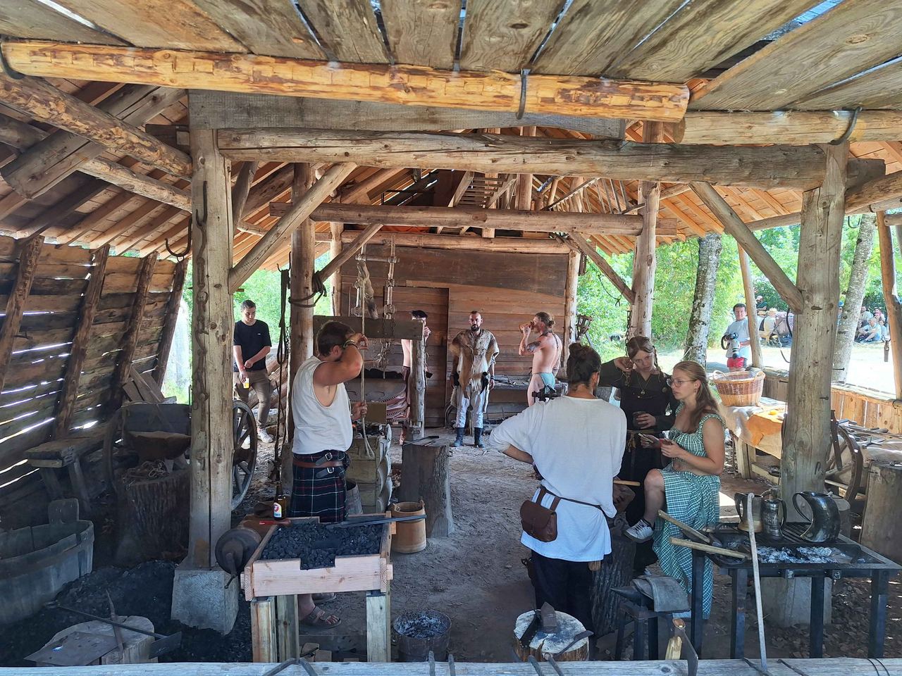 La forge en activité